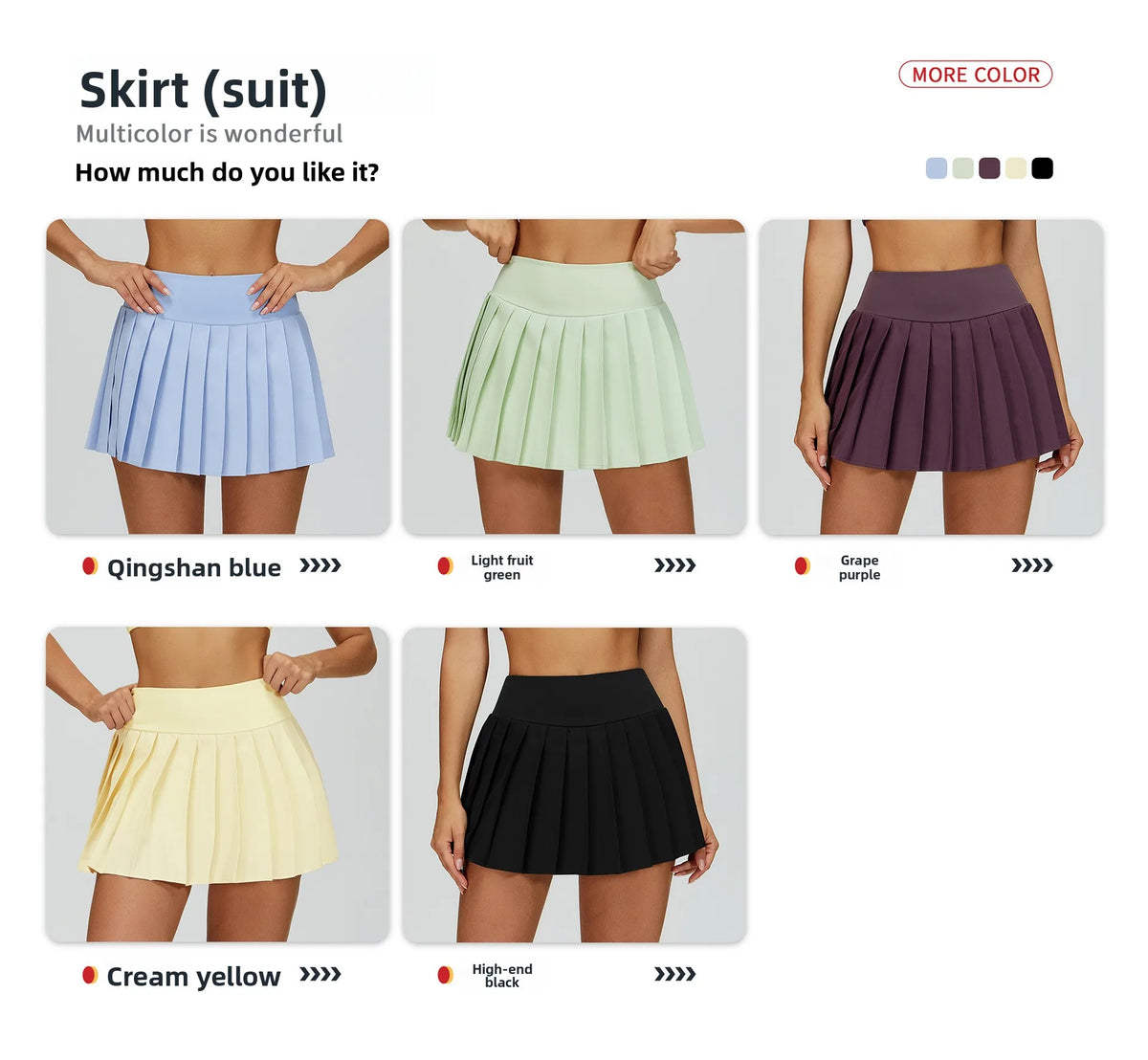 Custom LOGO women's fashion nude yoga clothes pleated tight sports outdoor running Golf and Tennis skirt fitness two-piece set