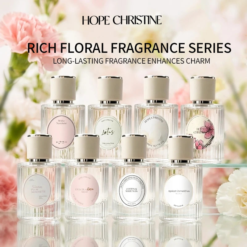 12 Scents Summer Floral Perfume Series Luxury Romantic Long Lasting Women Fragrance for Daily Office Dating & Gifting