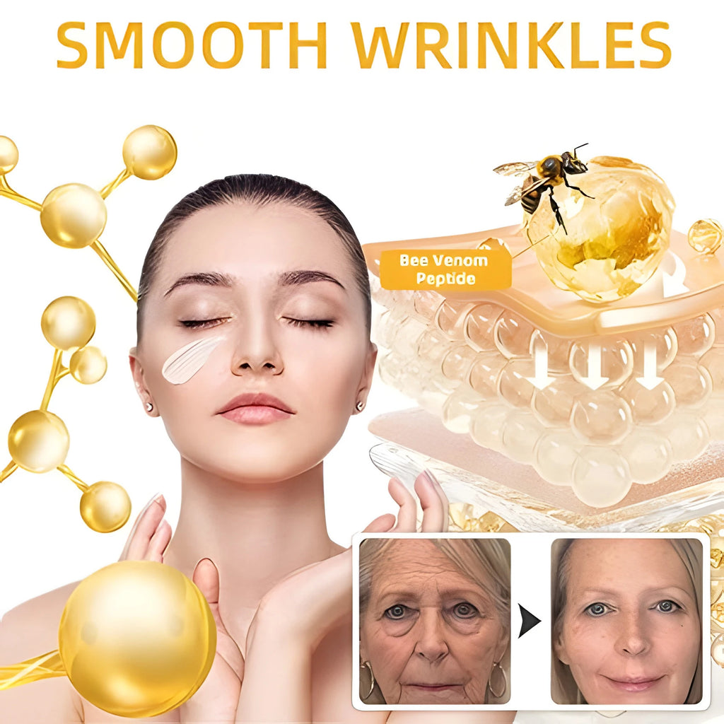 Bee Vemon Instant Facial Lifting Cream 50g |   Smooth |   Types of Face and Neck Creams, Containing Retinol and Collagen, Alcohol-Free.