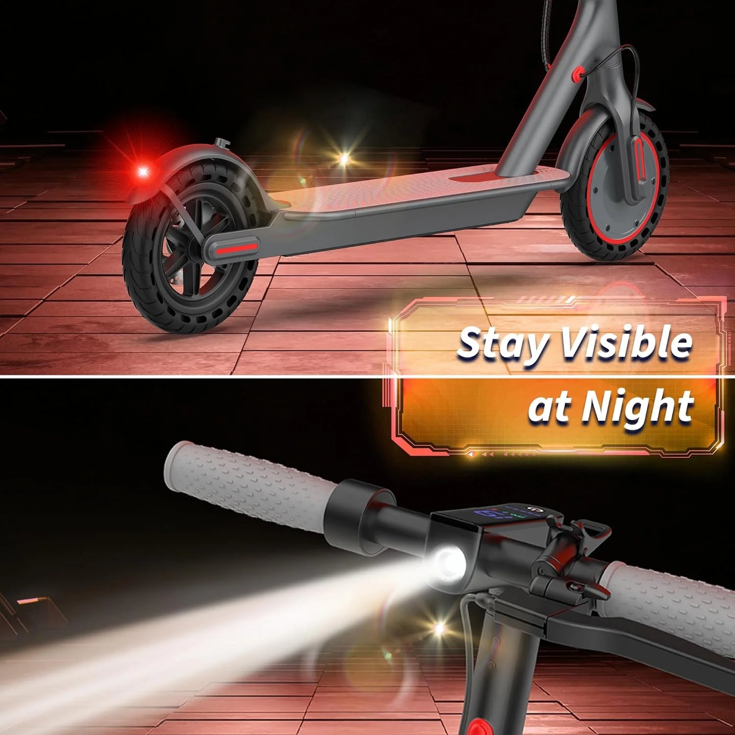AOVOPRO ES80 350W Electric Scooter 10.5Ah 19mph Max Speed Smart APP Control 21miles Max Range Foldable E-Scooter for Adult