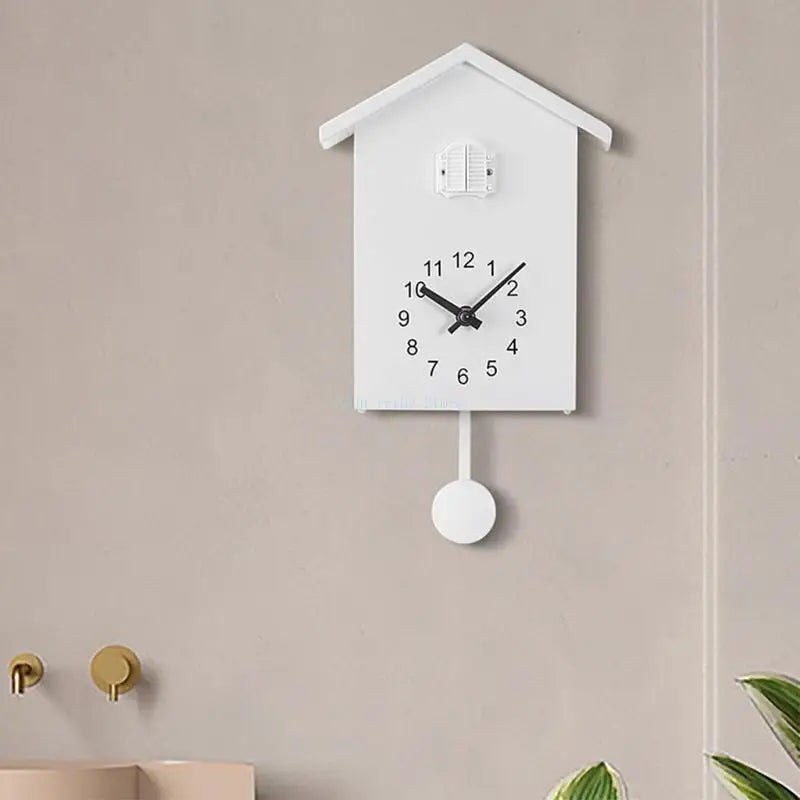 2025 New Modern Plastic Bird Cuckoo Design Wall Hanging Clock Wall Art Home Decoraton Modern Brief Decoration