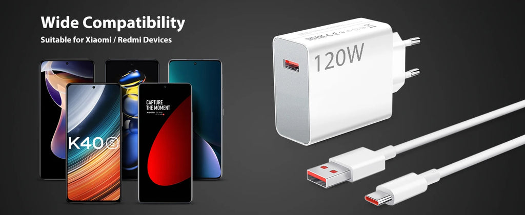 120W EU Ultra Fast Charger For Xiaomi 11 12 13 14 15 Ultra 17 Redmi Note 11 12 13 POCO X5 X6 Pro Type C USB Turbo Charging Cable
