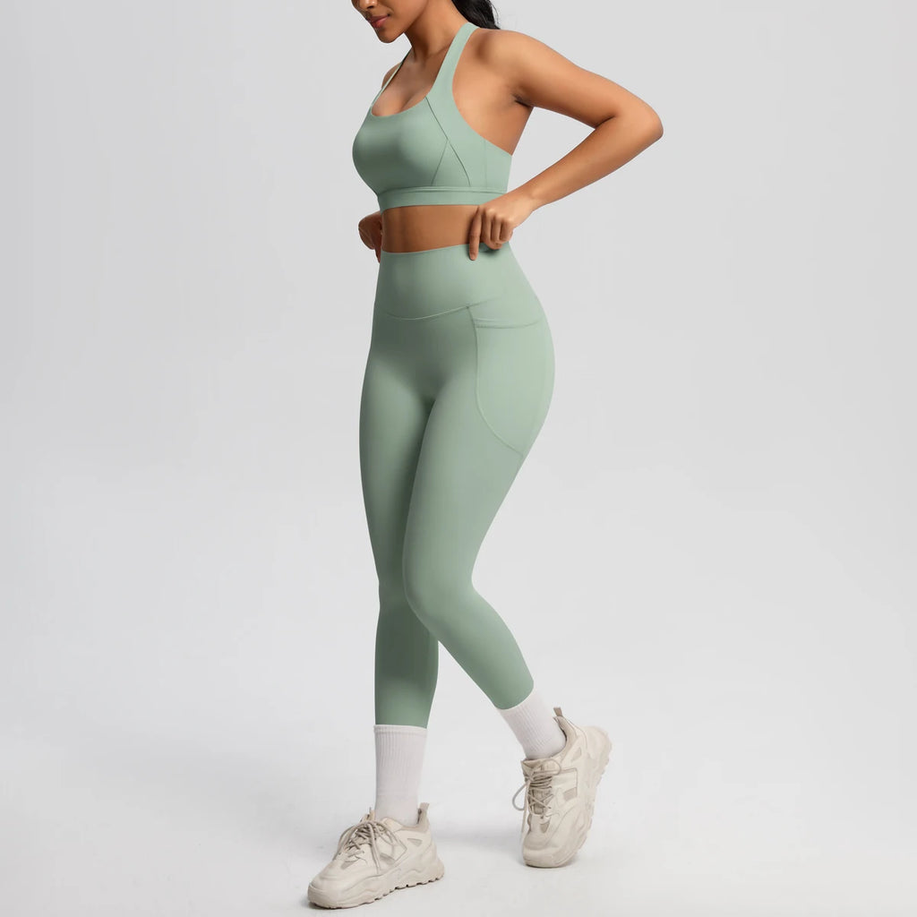 Yoga Suit Sports Set Womens Sportswear Sports Women's Yoga Bra Tummy Control Slimming Booty Leggings Women's Tracksuit