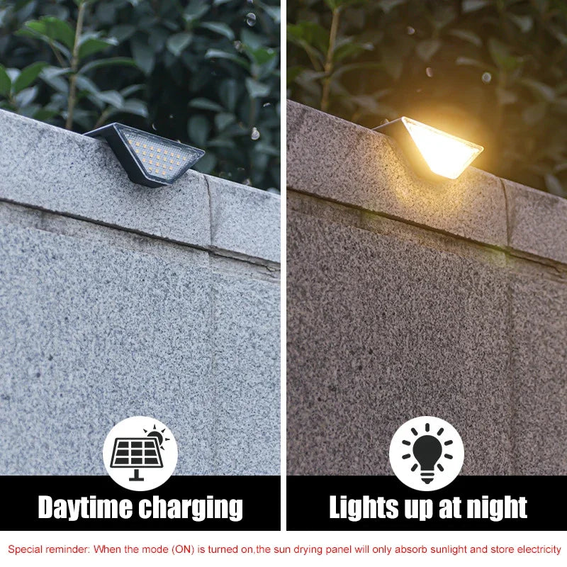 22/24LED Solar Stair Light, IP67 Waterproof Outdoor Step Light, Anti-theft Decorative Lamp for Garden Deck Front Porch Patio