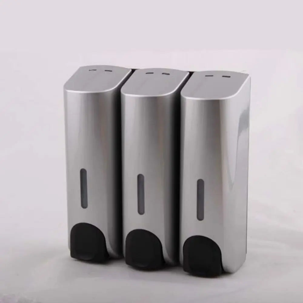 Manual Press Wall Mounted Soap Dispenser Refillable Lock Lotion Soap Container Large Capacity Space Saving Shampoo Liquid Bottle