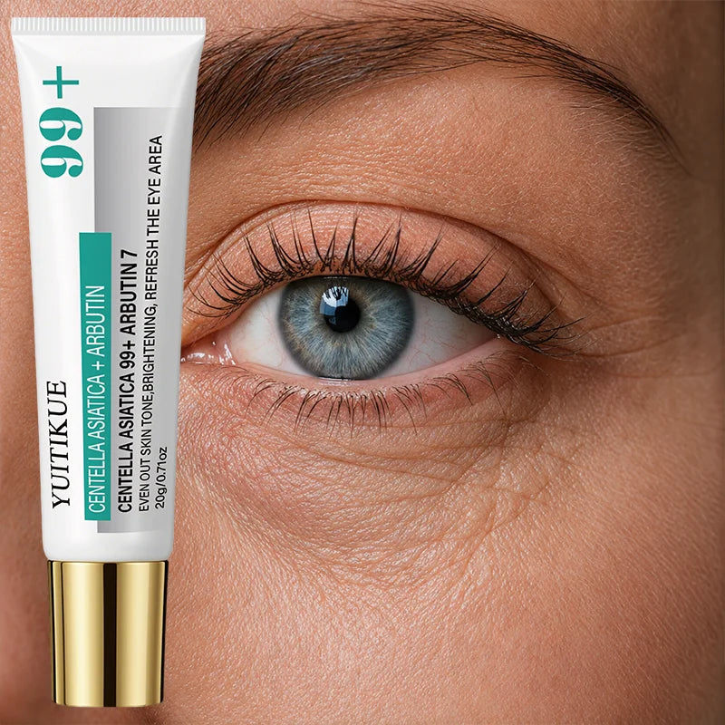 YUITIKUE 99+ Centella Eye Cream Fast Absorb Moisturizing Remove Dark Circles Puffiness Anti-Aging Eye Lotion