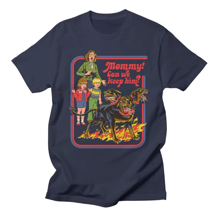 Classic Cartoon Anime, European and American Style Illustration, High Street Casual T-shirt, Men's and Women's Luxury  Top 2026
