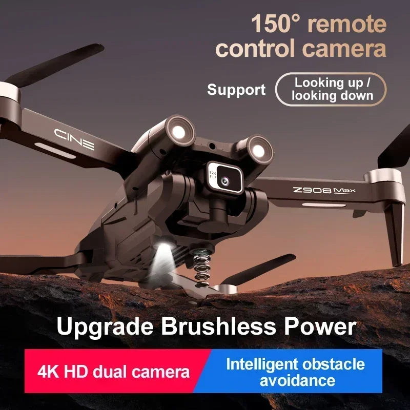 Original Z908 Pro /MAX 8K Drone ESC Professional 4K Dron Optical Flow Localization 3sided Obstacle Avoidance Quadcopter Toys