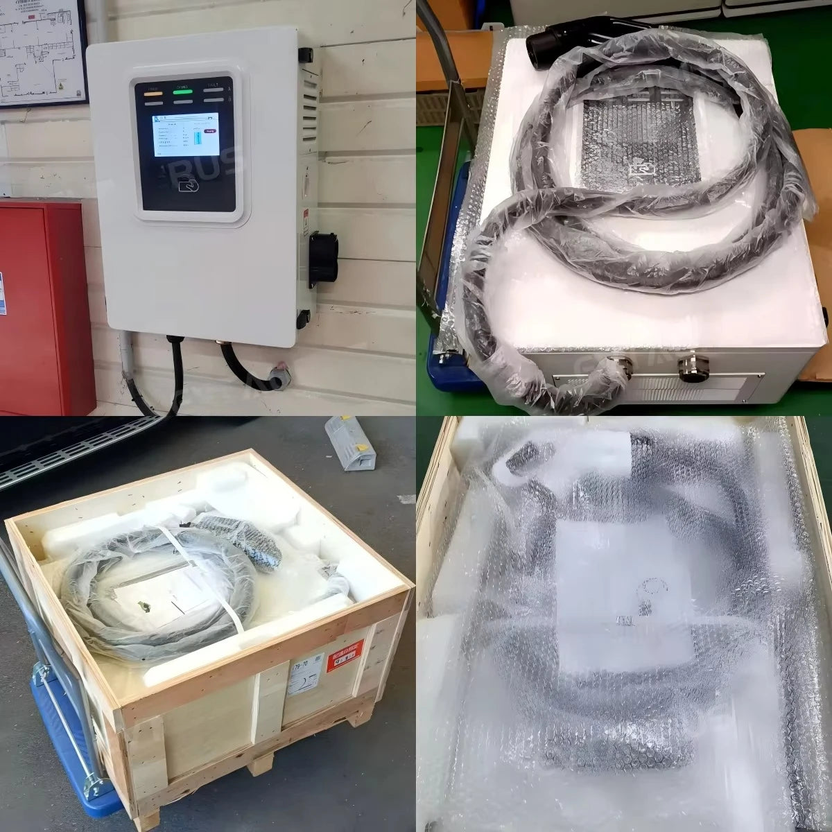 YuGong New 30 KW Smart DC RFID CCS2 Level 3 EV Fast Charger OCPP1.6 Wall-Mounted Charging Station 380V Input