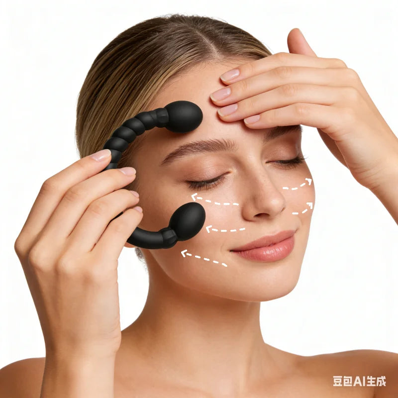 1/2 Set of Facial Beauty Massage Equipment Manual Muscle Massager Perfect for Daily Facial and Neck Care Perfect Holiday Gift