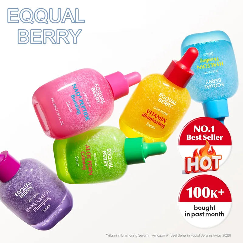 EQQUALBERRY NAD+ Peptide Boosting Smoothie Serum for Face, Neck & Body with Niacinamide & Hyaluronic Acid, Pore & Wrinkle Korea