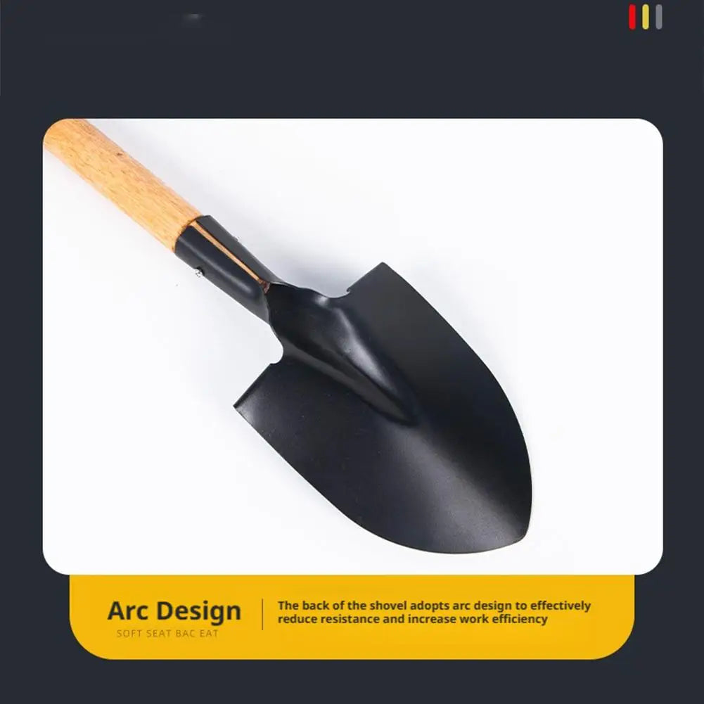 36/50.5cm Digging Shovel Manganese Steel Shovels Kids Trowel Waterproof Rustproof Garden Scoop for Outdoor Beach Camping