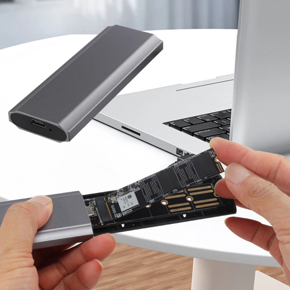 NVME SSD M2 Case NVME/SATA Dual Protocol M.2 to USB Type C 3.1 10gbps SSD Adapter for NVME PCIE NGFF SATA hard drive enclosure