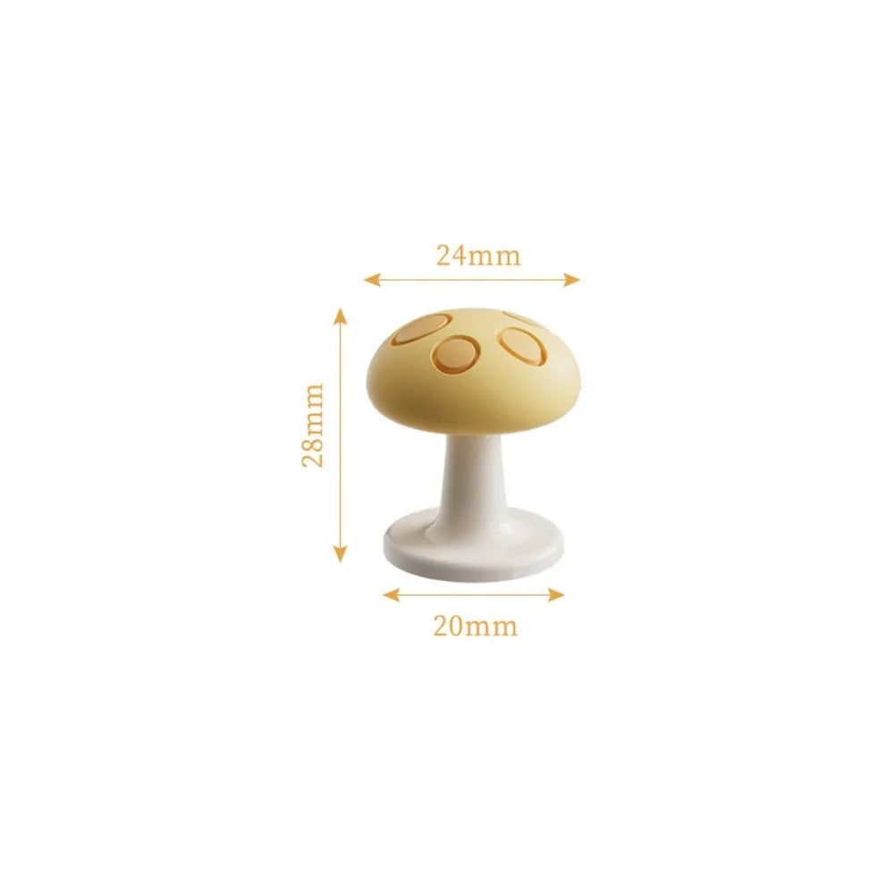 Mushroom Shaped Toilet Press Button Adhesive Creative Toilet Tank Press Button Multifunctional Nail Protector