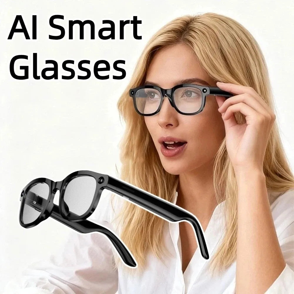 Real-time Translation AI Smart Glasses Anti-Blue Light Wearable Tech Smart Video Glasses Bluetooth Audio Waterproof