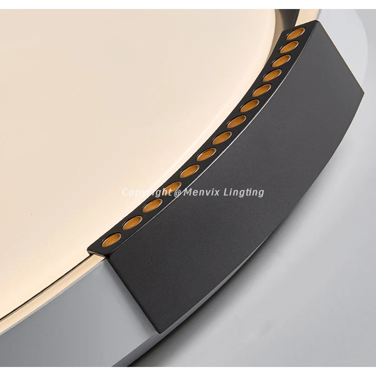 Modern LED Ceiling Lamp Bedroom Study Fixture Round White Home Art Design Indoor Decoration Living Room Lights Lustre Lighting
