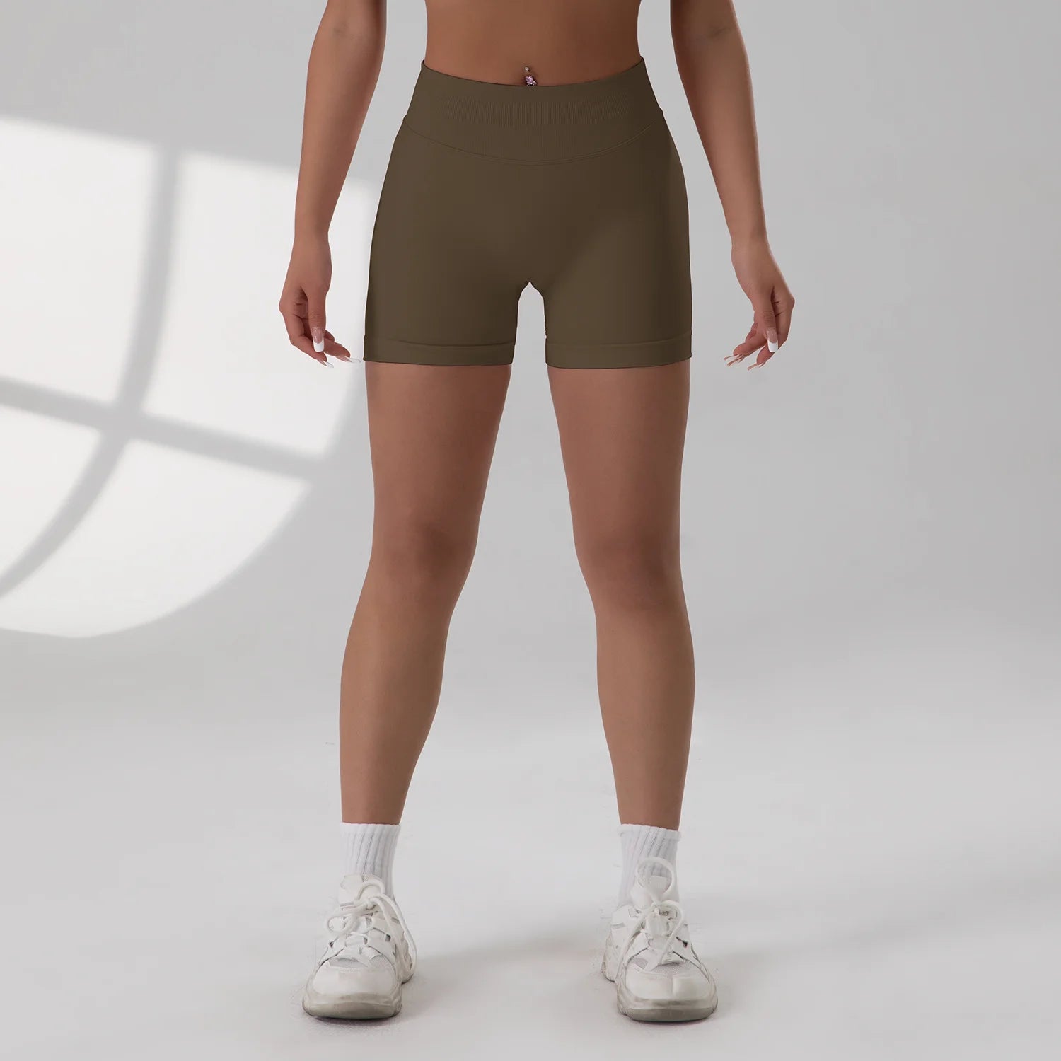 Summer Women Sexy Seamless Fitness Sports Biker Shorts Low Waist Gym Short Workout Scrunch Butt Yoga Leggings