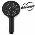 SANIVITAL Matte Black Handheld Shower Head with 5 Spray Modes High Pressure Anti-Clogging Bathroom Sprayer