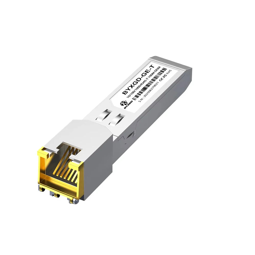RJ45 SFP Module Adaptive Rate Plug and Play 1G / 10G  BASE-T SFP+ For Cisco/Ubiquiti/Dell, Copper SFP For Switch/Router/Server