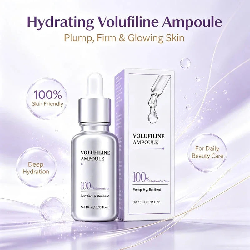 Volufiline Asiatica Ampoule 10ml Plumping Soothing Facial Serum Hydrating Moisturizing Essence Gentle Daily Skin Care Ampoule