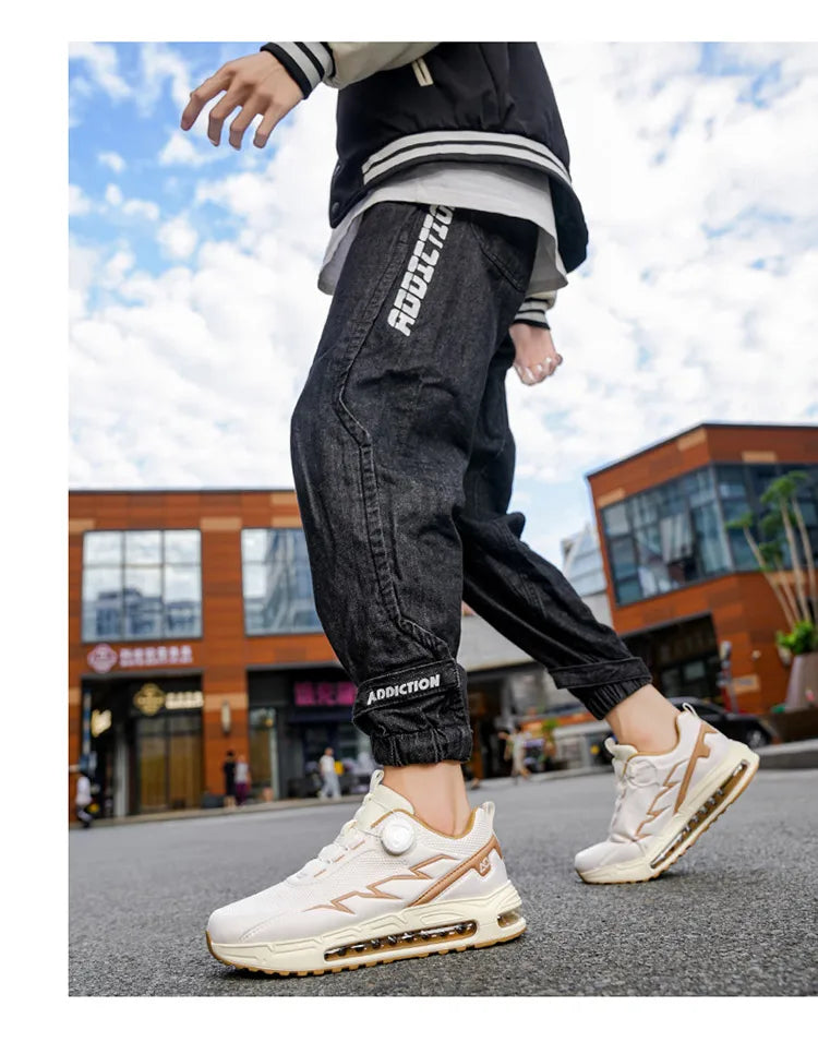 Men's Casual Sneakers, Luxury Trainer Shoes, Breathable Race Running Shoes, Fashion Loafers for Men.