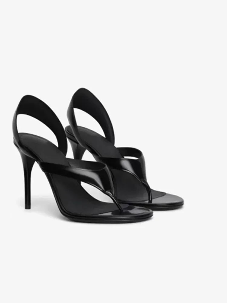 Women's Summer New Round Head Stiletto Sandals European and American Fashion Sexy Sizes 34-46 Large Sandals