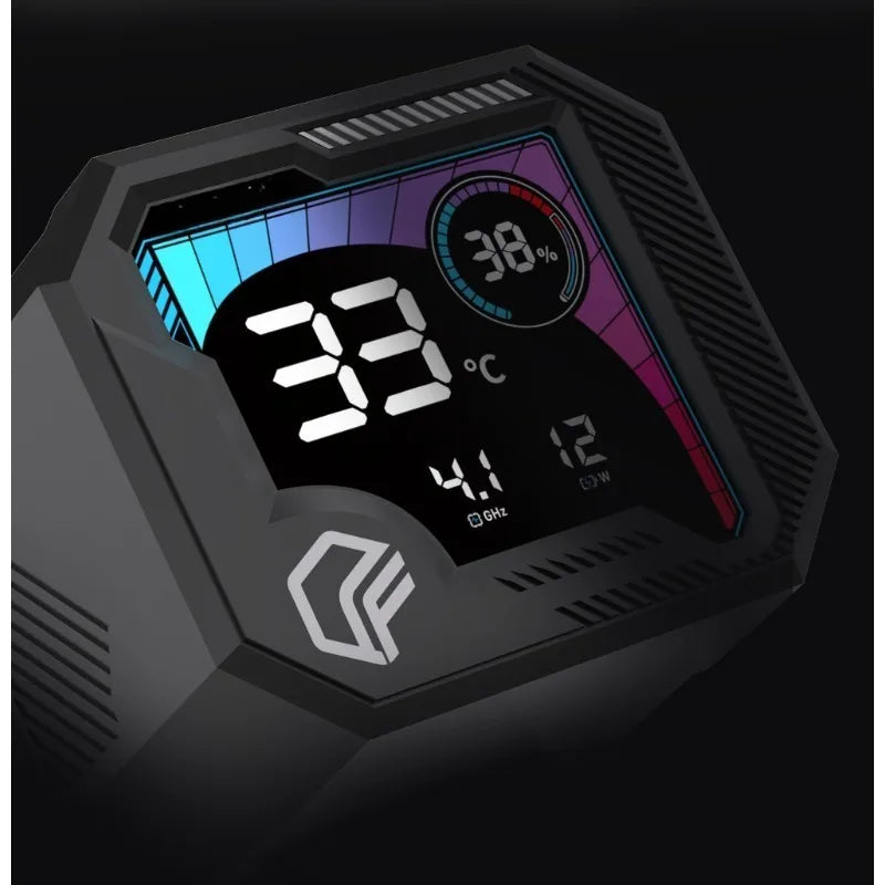360mm ARGB CPU Liquid Cooler Segment LCD Screen Intelligent Temperature Display AIO PC Cooling Fan