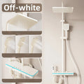 Digital Display Shower System Set Bathroom Shower Full Set Faucet Bathtub Mixer Shower Head Piano Button With Atmosphere Light