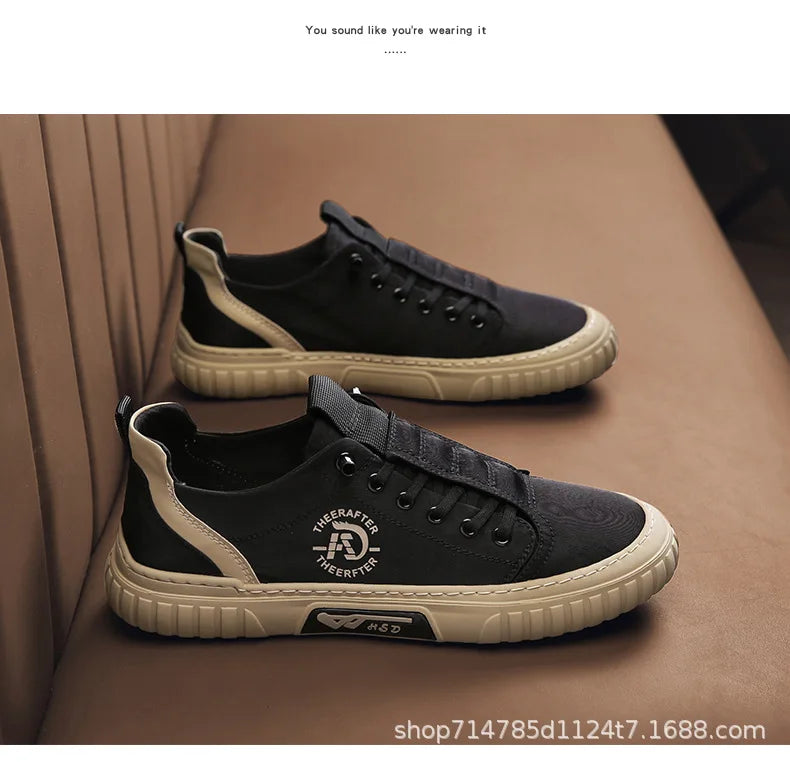 Men Sneakers Casual Canvas Shoes Breathable  Walking Flats Slip-on Man Vulacnized Shoes Summer Working Footwear Zapato De Hombre