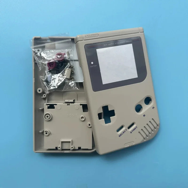For Gameboy Classic GB DMG Shell Replacement Kit High Quality Console Housing With Buttons Conductive Pads Screws Accessories