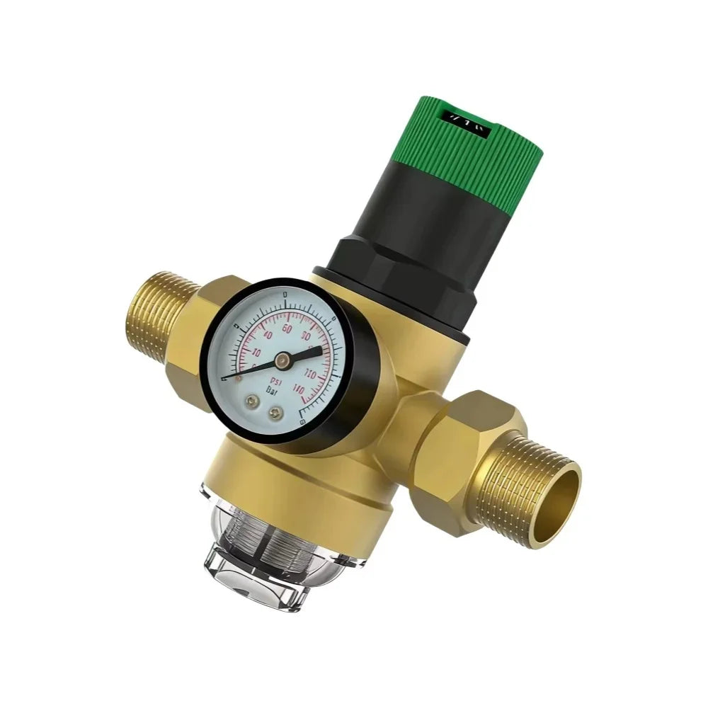 Adjustable Pressure Reducing Valve with Gauge for Water - Pressure Regulating Valve  DN15 DN20 Two-end Connect,DN25 Valve Body