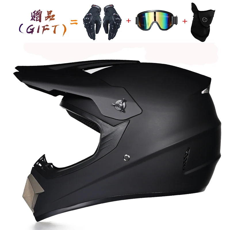 Send 3 pieces gift motorcycle helmet children off-road helmet bike downhill AM DH cross helmet capacete motocross casco