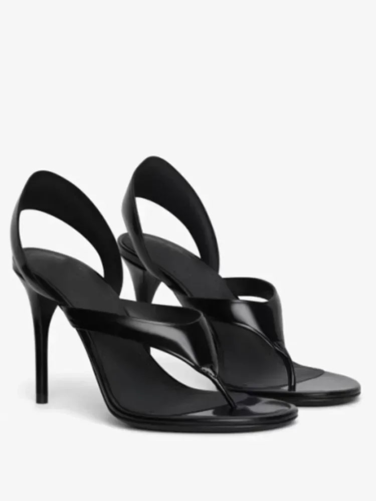 Women's Summer New Round Head Stiletto Sandals European and American Fashion Sexy Sizes 34-46 Large Sandals