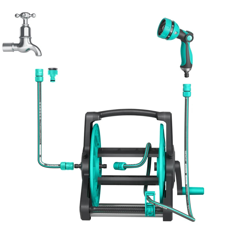 Wholesale Water Hose Pipe Storage Rack Garden Hose Reel High Pressure Empty Garden Water Hose Reel for Outdoor Lawn Backyard