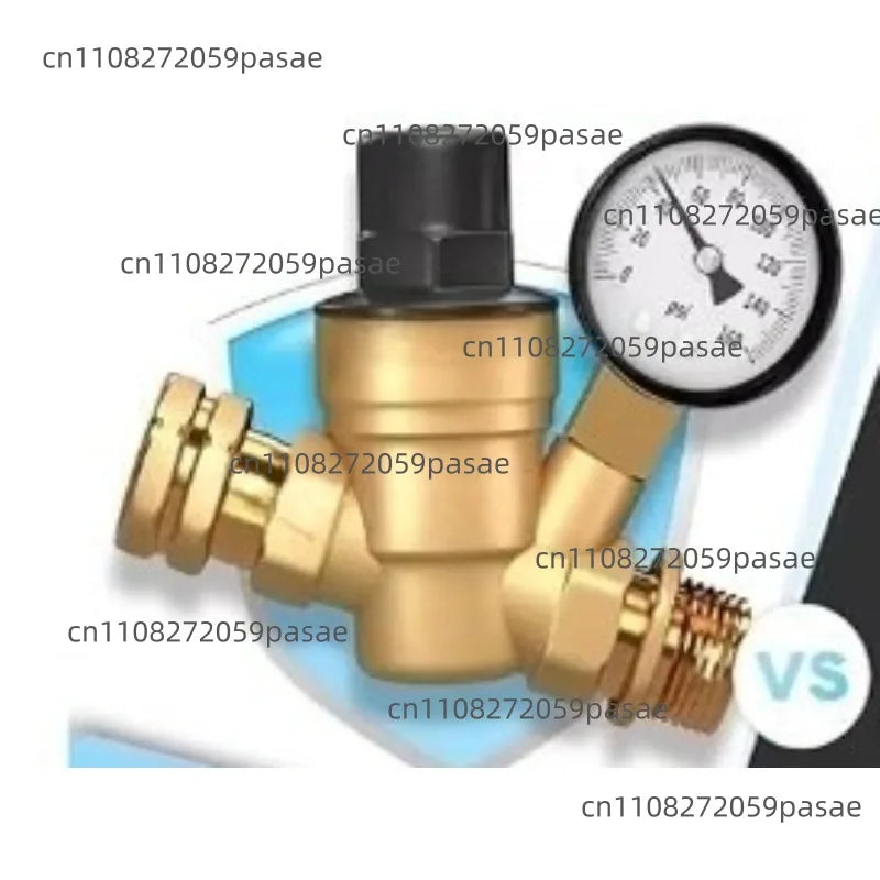 Hydraulic reducer with meter and intake screen filter for RV