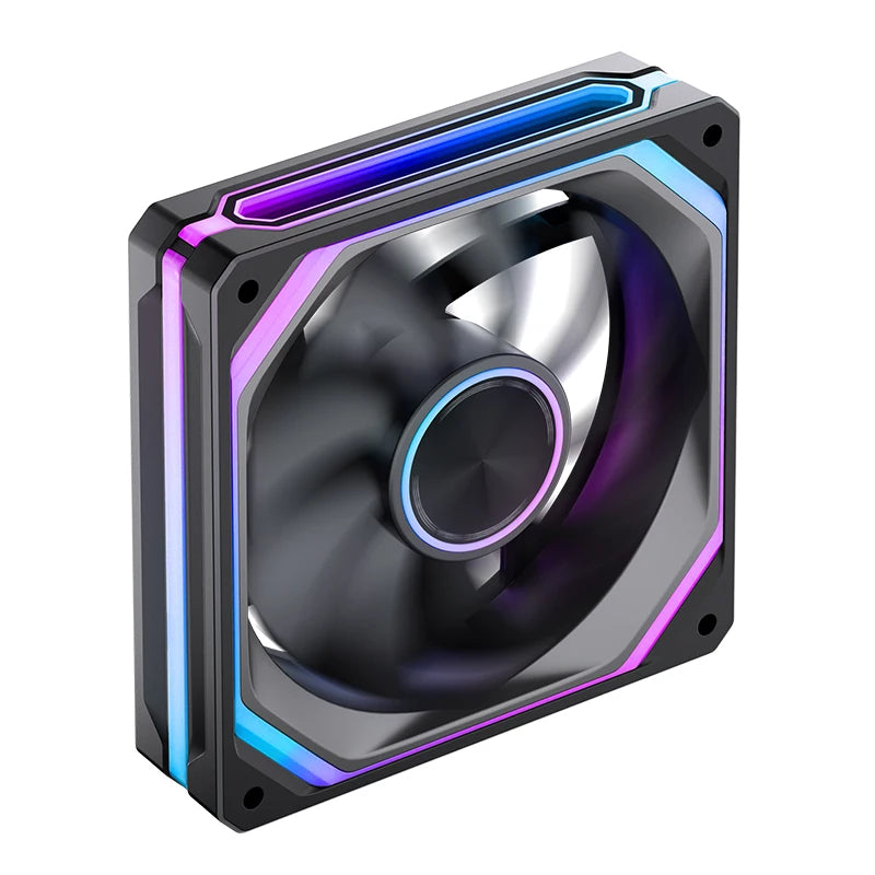 JONSBO XA-120/240/360 PC Case Fan Three Sided Mirror 5V/3Pin ARGB Fan Integrated Cold Exhaust Cooling Fan