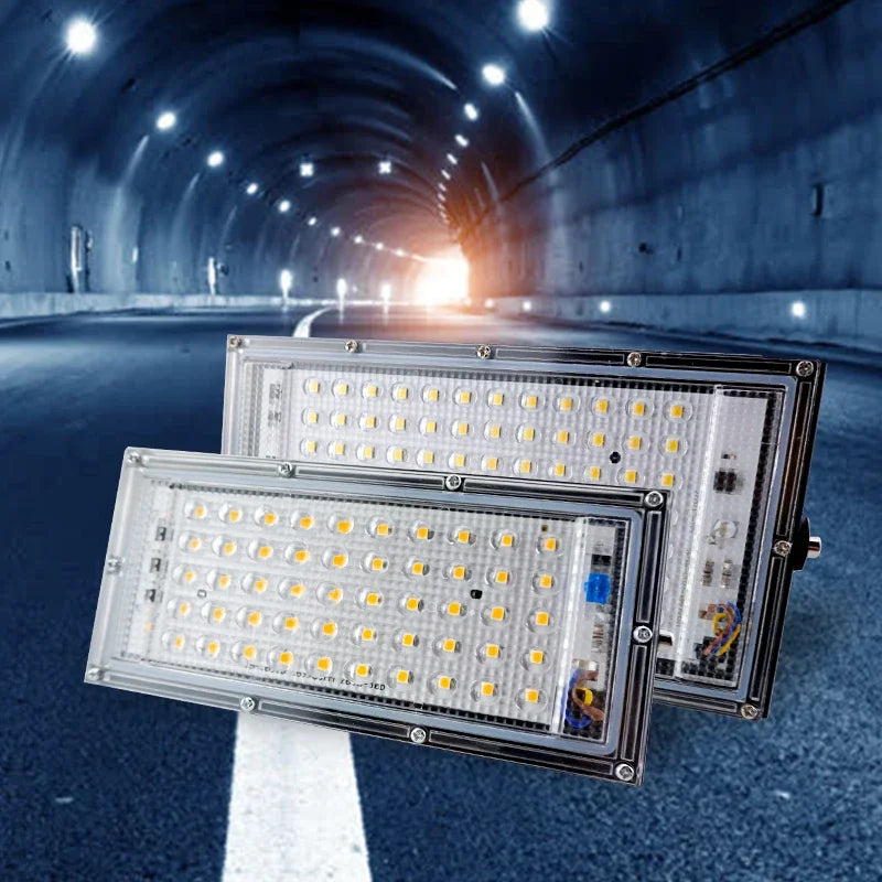 LED Flood Light 50W 100W AC110V 220V Outdoor IP65 Waterproof Reflector Spotlight Street Light Wall Lamps Garden Lighting