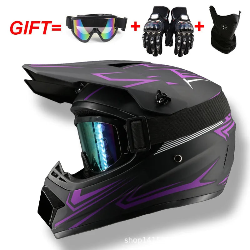 Full Face Off-Road Helmet: Conquer Every Trail DOT Certified Safety Unbeatable Value Built for Adventure for youth kids