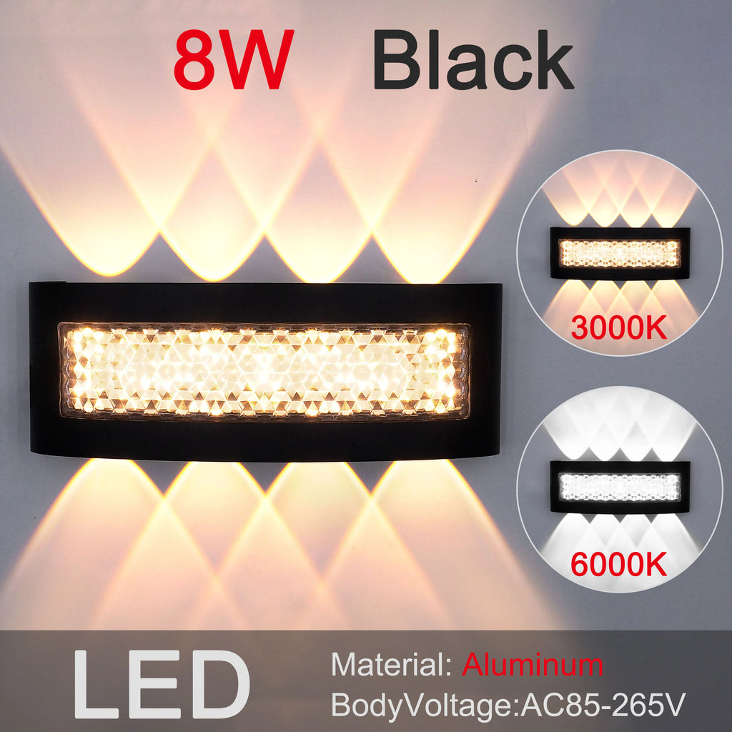 Outdoor LED Waterproof Wall Light IP65, Made of Aluminum and Plastic, Compatible with Indoor and Outdoor Sconces