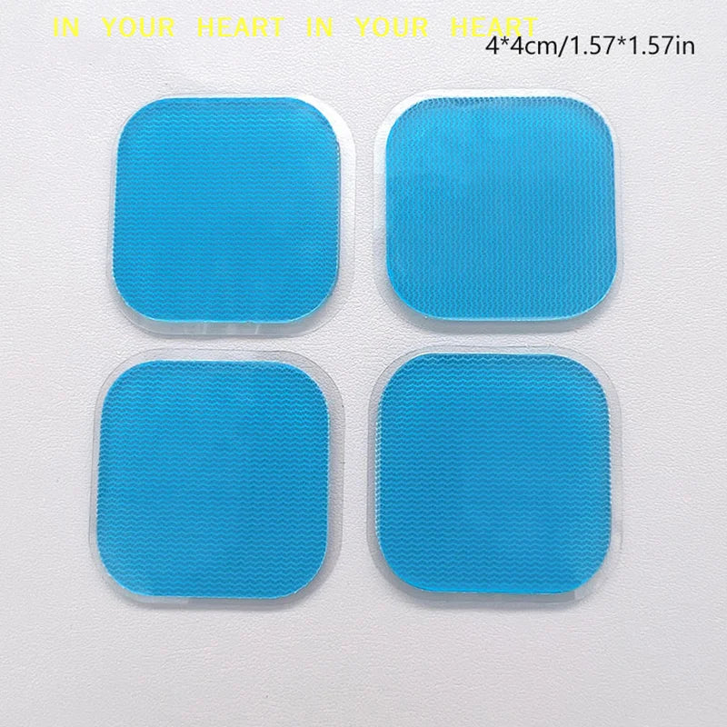 Fitness Hydrogel For Abdomen Muscle Stimulator Slimming Massage Machine 4PCS EMS Gel Pads For EMS Trainer Abdominal Gel Stickers