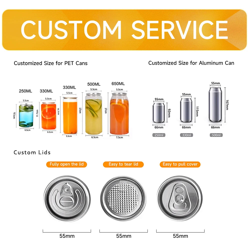 Commercial automatic non-rotating canning machine PET bottle beverage juice can sealing machine, can sealing machine