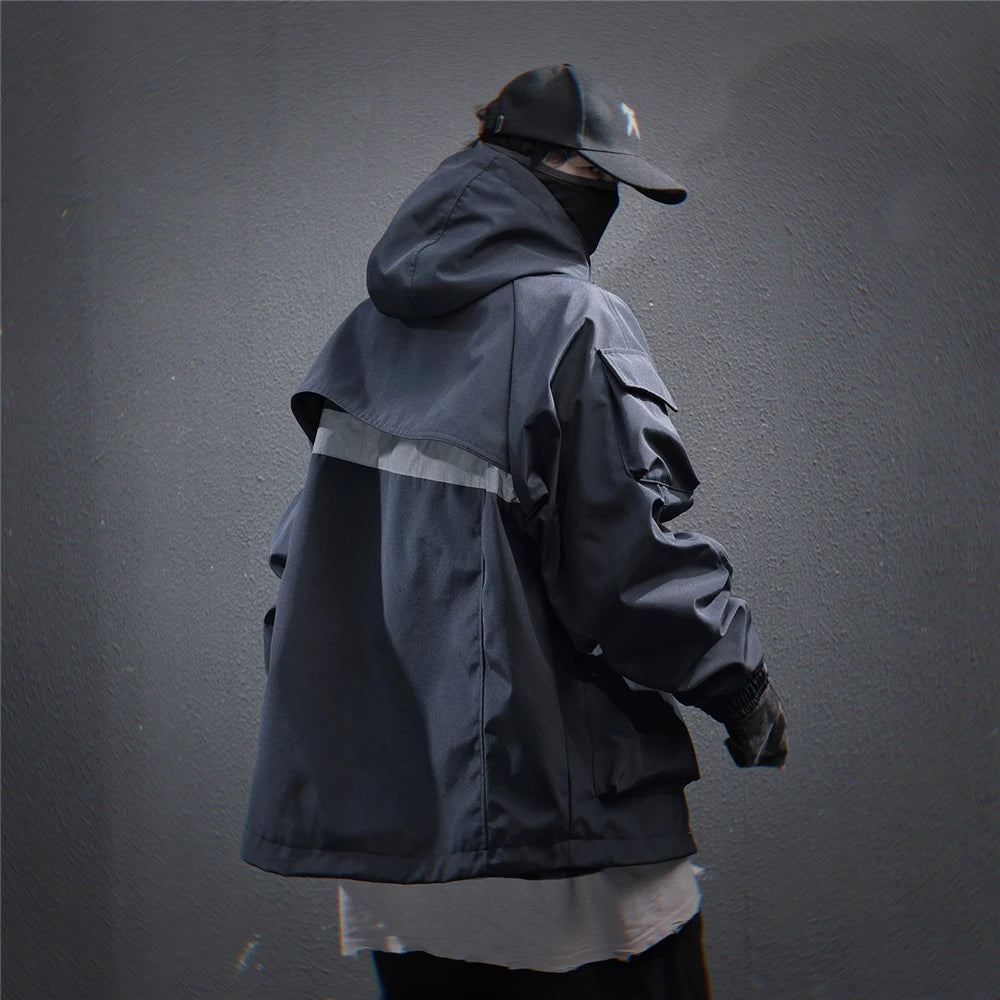 11 BYBB'S DARK 2025 Tactical Jackets Hooded Windbreaker Mens Cargo Function Jacket Fashion Coats Outwear Techwear Streetwear  ﻿