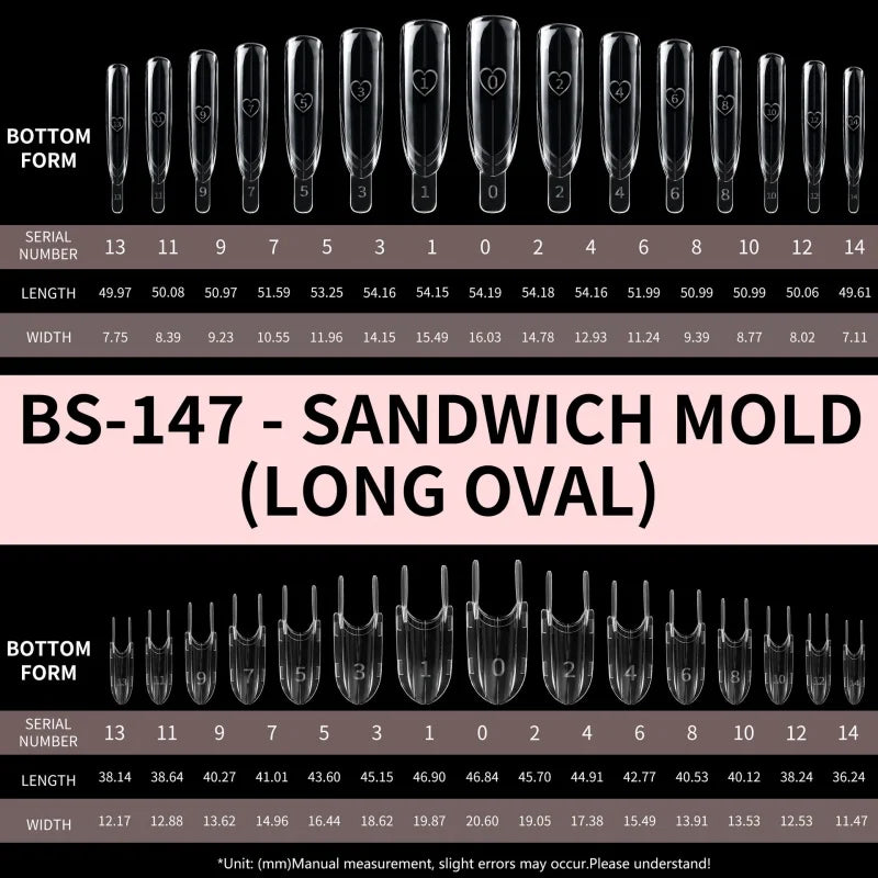 Nail Forms Rocket Shape Dual Layer Extension Mold 15 Sizes 120 Pcs Full Cover Tool For DIY Manicure And Nail Art Making