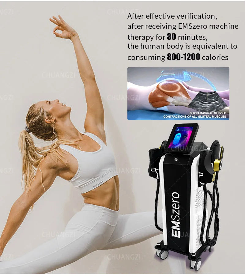 EMSzero Machines Slimming and Shaping Device Nova Electromagnetic Muscle Boosting and Efficient Fat Burning Equipment Slimming a