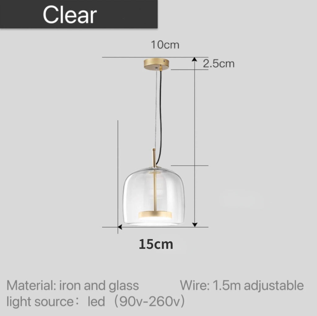 Modern Led Glass Pendant Light for Island Restaurant Hanging Lamp Decoration Ceiling Chandeliers Modern Home Decoration