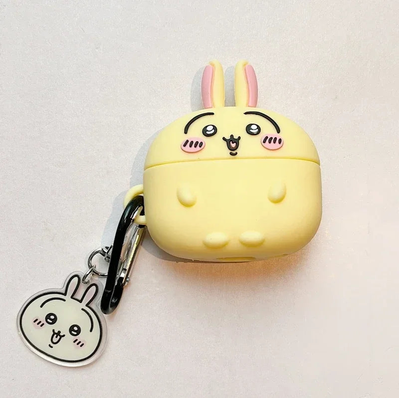 Cute Cartoon Anime Chiikawa Earphone Case For Airpods 5 1 2 3 4 Pro 2 3 Wireless Bluetooth Headset Protective Soft Slicone Cover