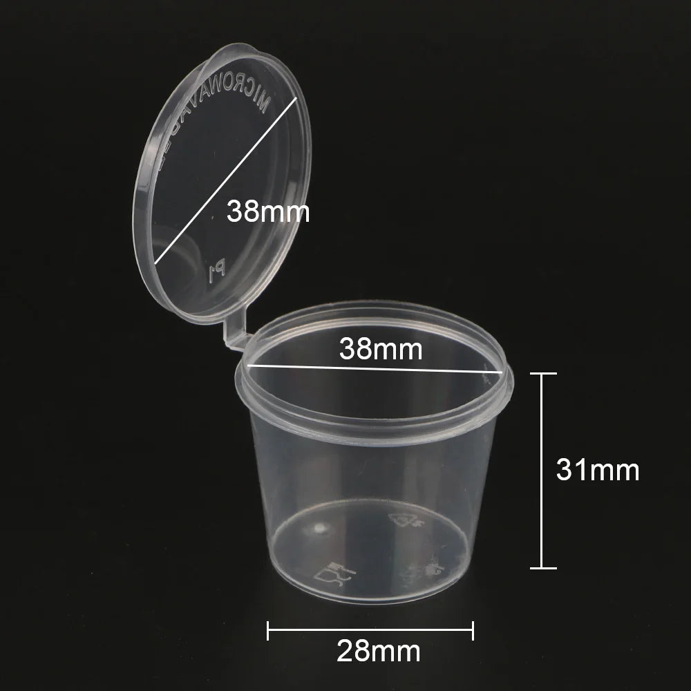 100Pcs Small Sauce Container Box Disposable Sauce Cup
