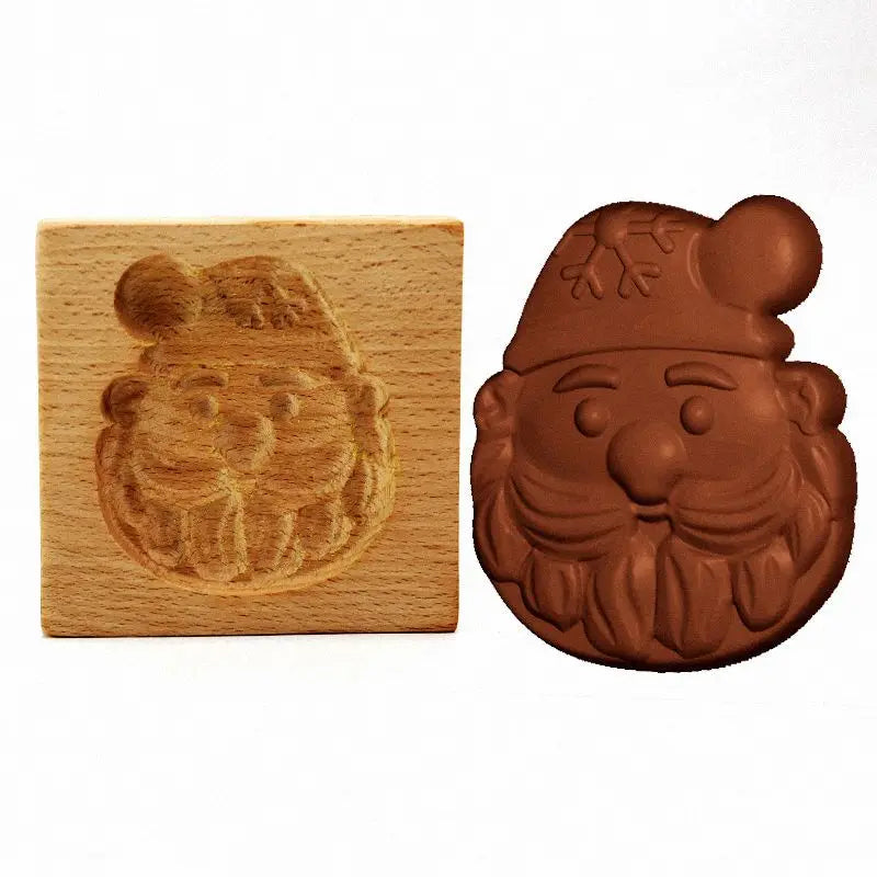 3D Cookie Baking Molds Wooden Gingerbread Mold Press Pumpkin Embossing Tools for Cake Decor DIY Kitchen Gadgets Cookies Moulds