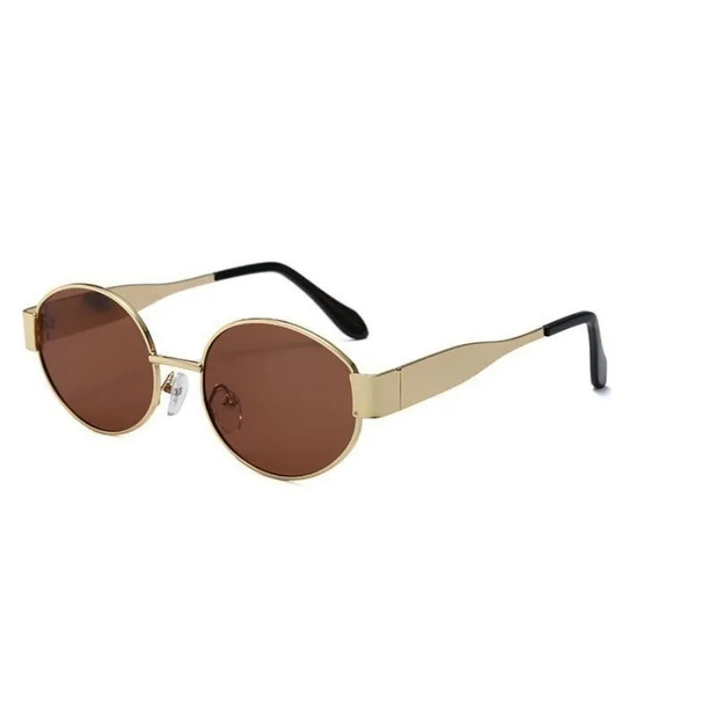 Retro Oval Sunglasses for Women Men Trendy Sun Glasses Classic Shades UV400 Protection Fashion Sun Glasses