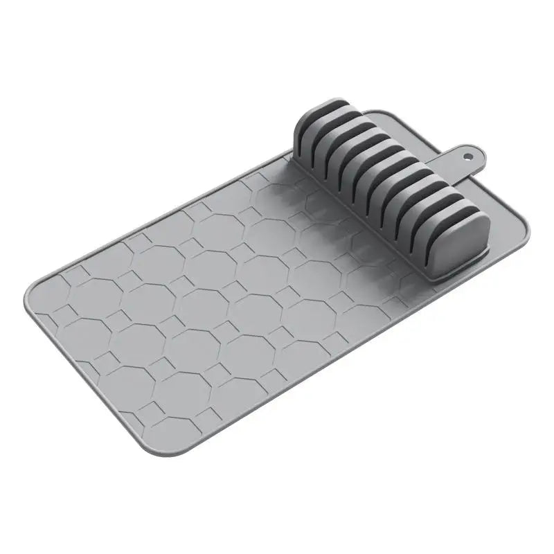 Kitchen Organizer Knife Holder Mat Non Slip Safe Storage for Multiple Knives in Drawer Keep Blades Protected